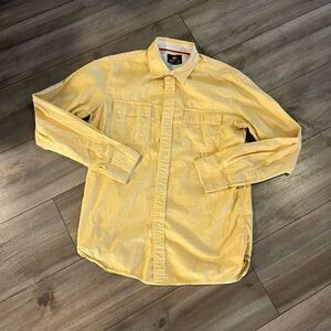 Quiksilver Y2K Yellow Casual Buttonup‎ Men Small I-210